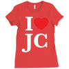 i love jesus christ Ladies Fitted T-Shirt
