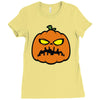 pumpkin zombie Ladies Fitted T-Shirt
