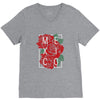 mexico with roses V-Neck Tee