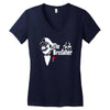 mario nintendo, super, retro, nerd, der pate, godfather, fun Women's V-Neck T-Shirt