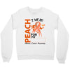 wear peach for  my [you can write any name] Crewneck Sweatshirt