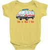 how i roll ambulance Baby Bodysuit