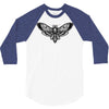 butterfly and skull 3/4 Sleeve Shirt