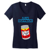 i am duff man homer cult funny retro Women's V-Neck T-Shirt