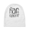 my hair is kinky af Baby Beanies