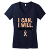 I Can I Will End Of The Story Women's V-Neck T-Shirt