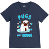 pugs not drugs V-Neck Tee