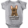 where's my coffee Baby Bodysuit