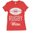 rugby mom Ladies Fitted T-Shirt
