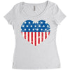 usa flag 2 Women's Triblend Scoop T-shirt