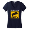 as seen on cctv chav rude,funny,cool,modern,fun Women's V-Neck T-Shirt