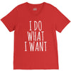 i do what i want V-Neck Tee
