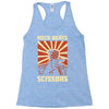 rock beat scissors Racerback Tank
