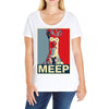 beaker meep poster, ideal birthday gift or present Ladies Curvy T-Shirt
