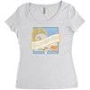 halloween moon Women's Triblend Scoop T-shirt