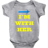 i am with her Baby Onesie