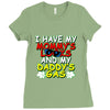 mommy's looks daddy's gas Ladies Fitted T-Shirt