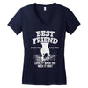 Best Friend Pitbull Women's V-Neck T-Shirt