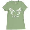 placebo wing logo Ladies Fitted T-Shirt