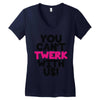 twerk Women's V-Neck T-Shirt