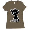 cat2 Ladies Fitted T-Shirt