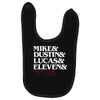 mike dustin lucas eleven will Baby Bibs