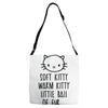 weird kitty Adjustable Strap Totes