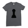 Chess King and Pawn Ladies Fitted T-Shirt