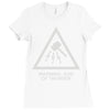 warning god of thunder Ladies Fitted T-Shirt
