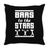 bars to the stars Throw Pillow
