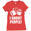 i shoot people Ladies Fitted T-Shirt