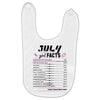 July Girl Facts Cancer Baby Bibs