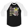 ski mood french bulldog 3/4 Sleeve Shirt