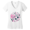 pop heart Women's V-Neck T-Shirt