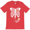pregnant skeleton baby costume halloween maternity ninja ladies T-Shirt