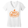 happy halloween 4 Women's V-Neck T-Shirt