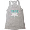 papa the man the myth the legend Racerback Tank