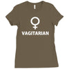 vagitarian sex hetero bucks night vegetarian male female costume Ladies Fitted T-Shirt