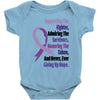 supporting the fighter, admiring the survivors, honoring the taken Baby Bodysuit