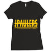 jake paulers yellow Ladies Fitted T-Shirt