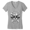 skull viking Women's V-Neck T-Shirt