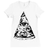 illuminati pizza Ladies Fitted T-Shirt