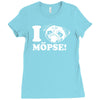 i love m&ouml;pse funny Ladies Fitted T-Shirt