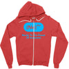 nerdy to the power of awesome Zipper Hoodie