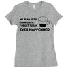 my plan humour Ladies Fitted T-Shirt