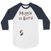 Muggle On Board Floral 3/4 Sleeve Shirt