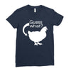 chiken butt Ladies Fitted T-Shirt