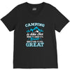 Camping Is Like Sex V-Neck Tee
