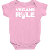 vegans rule Baby Onesie