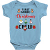 first grade christmas crew Baby Bodysuit